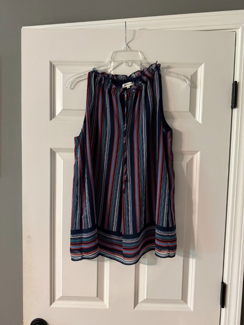 *Max Studio Striped Sleeveless Top*